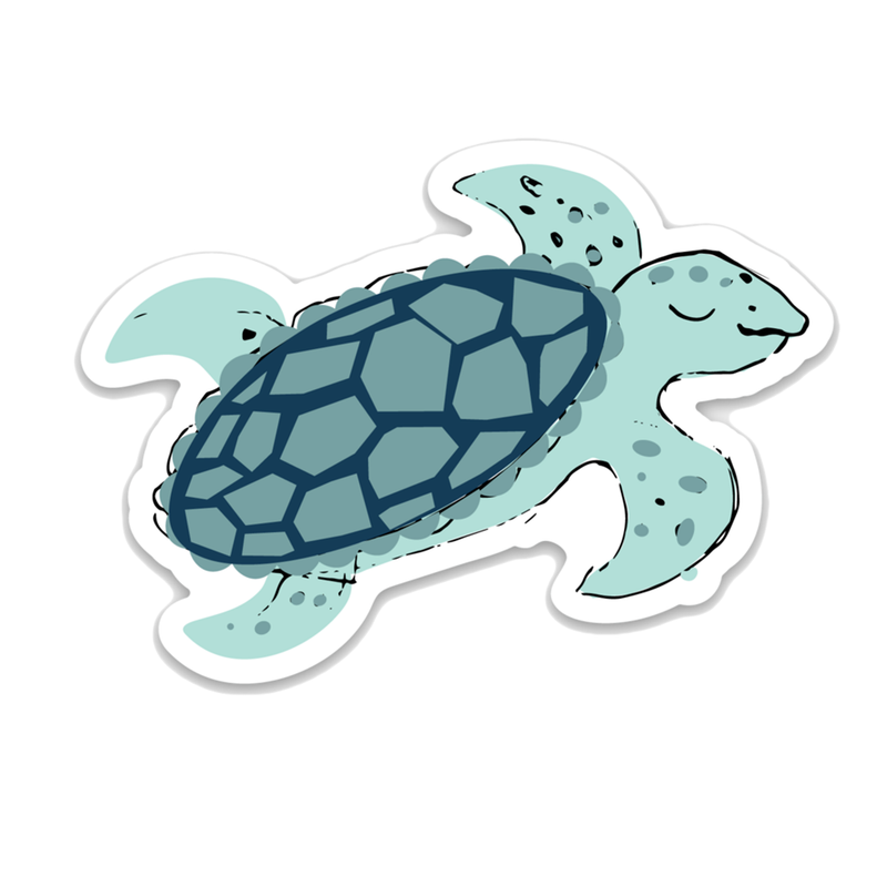 Sea Turtle Under the Sea Ocean Animal Sticker