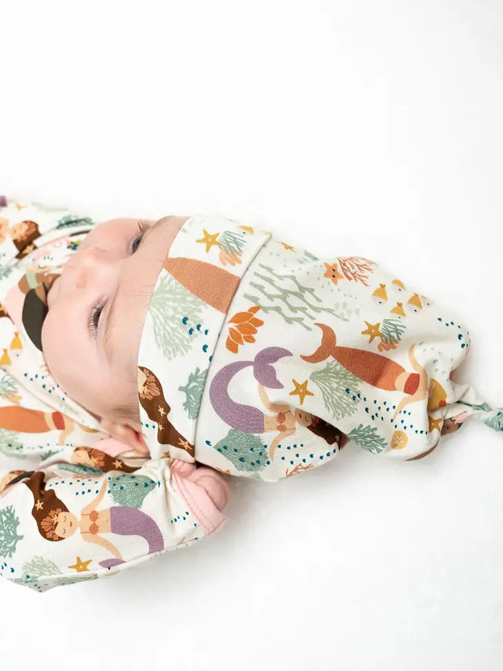 Emerson &amp; Friends Mermaid Newborn Gift Set - Making Waves, Bamboo Gown &amp; Hat G-905