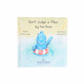 Warmies Don't Judge a T-Rex by his Roar Board Book