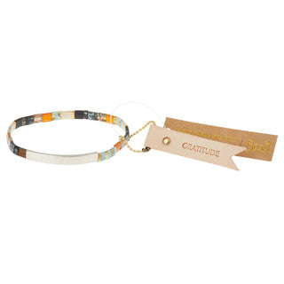 Scout - Good Karma Miyuki Bracelet | Gratitude - Earth/Sky/Silver