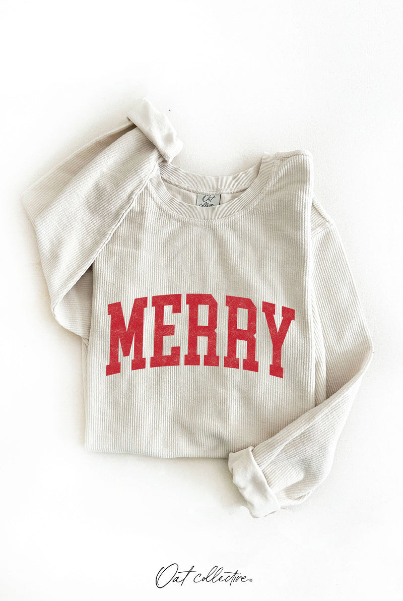 MERRY   Thermal Vintage Pullover Dusty Vanilla