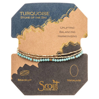 Scout Delicate Stone Turquoise/Gold - Stone of the Sky