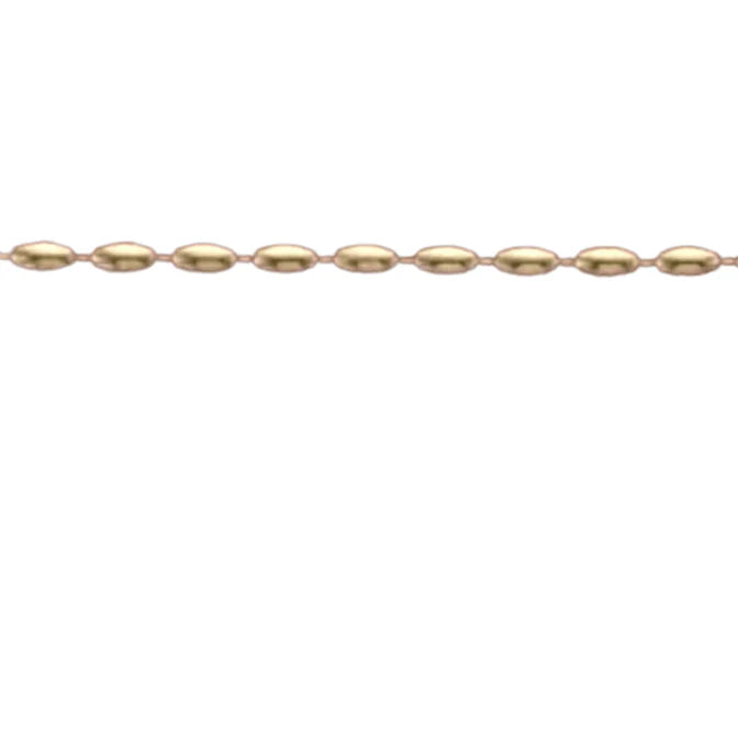 Erin Gray - 14k Gold Filled 15.5" Oval Pattern Necklace - Waterproof!