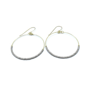 Erin Gray - Hollywood Hoop in Pewter