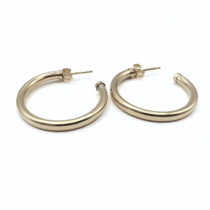 Erin Gray Paris 27mm 14K Gold-Filled Post Hoop Earring - Waterproof