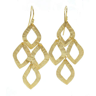 Erin Gray - Cabo Iris Earring in Gold Foil