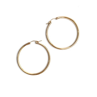 Erin Gray Carmel Gold Filled 27mm Hoop Earring