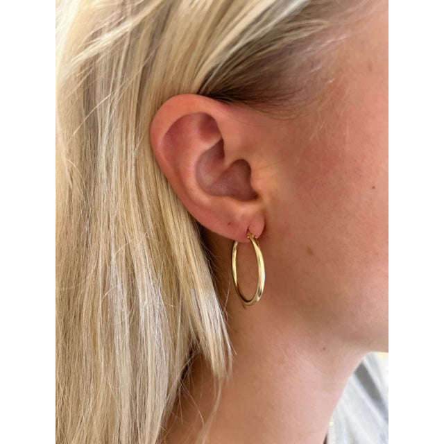 Erin Gray Carmel Gold Filled 27mm Hoop Earring