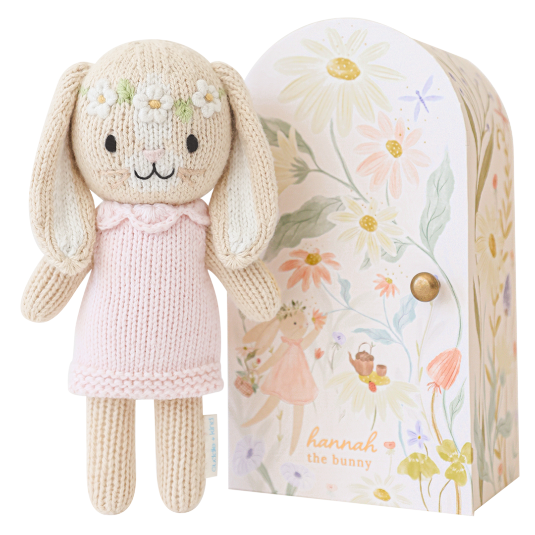 Cuddle+Kind Tiny Hannah the bunny (blush), gives 10 meals