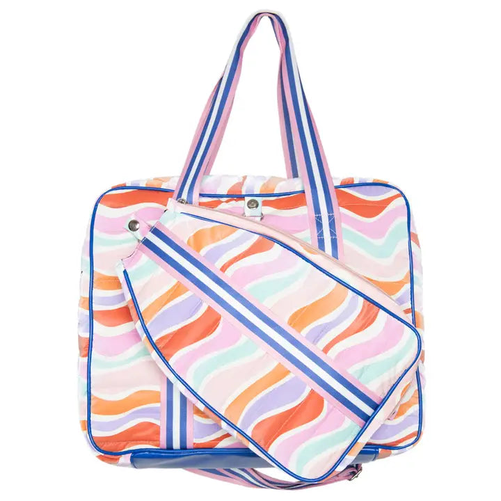 Retro Wave Colors Cute Pickleball Bag