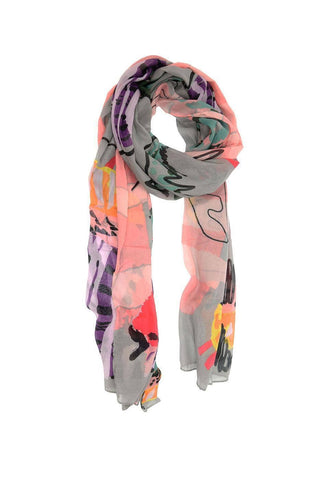 Multi Coral Reef Scarf