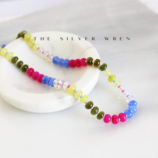 Boardwalk Stone Candy Beaded Necklace