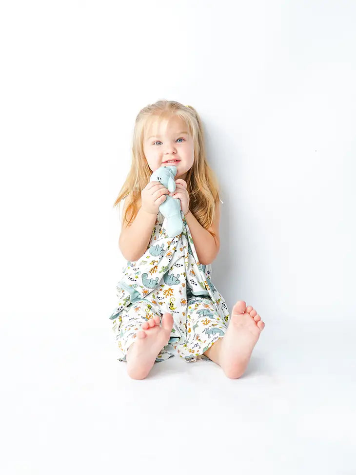 Emerson &amp; Friends Manatee Baby Gift Bamboo Baby Lovey LUV-108