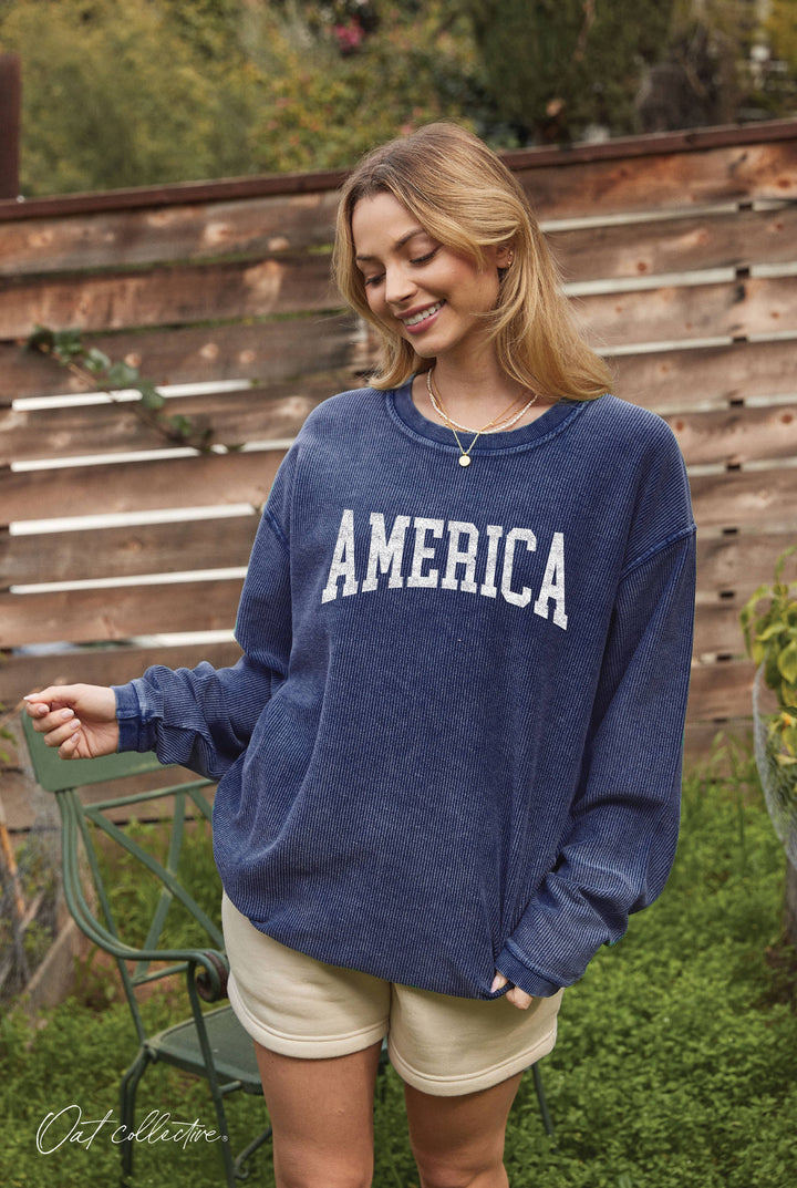 America Thermal Vintage Pullover Vanilla