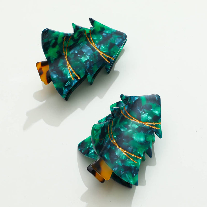 Festive Christmas Tree | Holiday Claw Clip