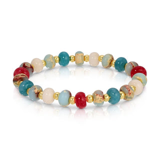 Splendid Iris Colorful 8mm Stone Bracelets