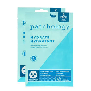 Patchology Hydrating Face Sheet Mask Hydrate - 2 Pack