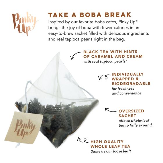 Brown Sugar Boba Tea In Sachets by Pinky Up
