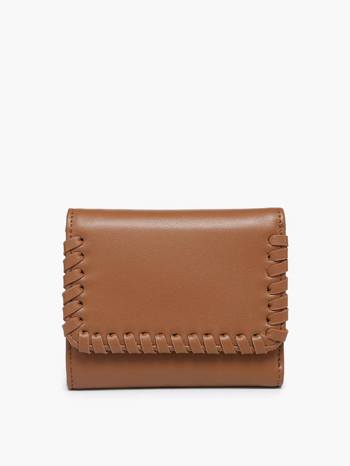 Logan Whipstitch Wallet - Brown