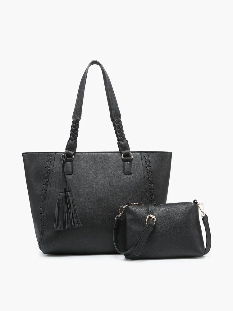 Lisa Structured Tote - Black