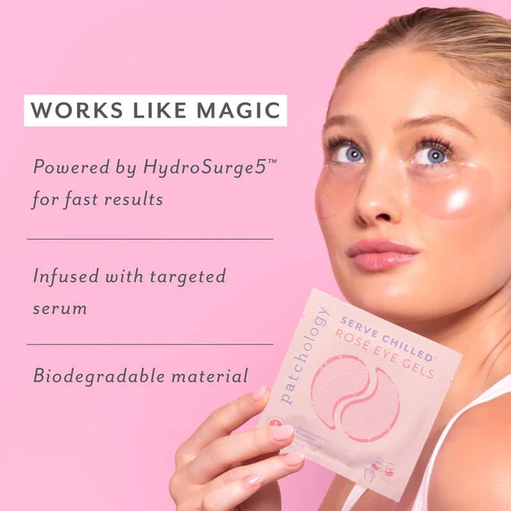 Patchology Serve Chilled™Hydrating Under Eye Masks Rose
