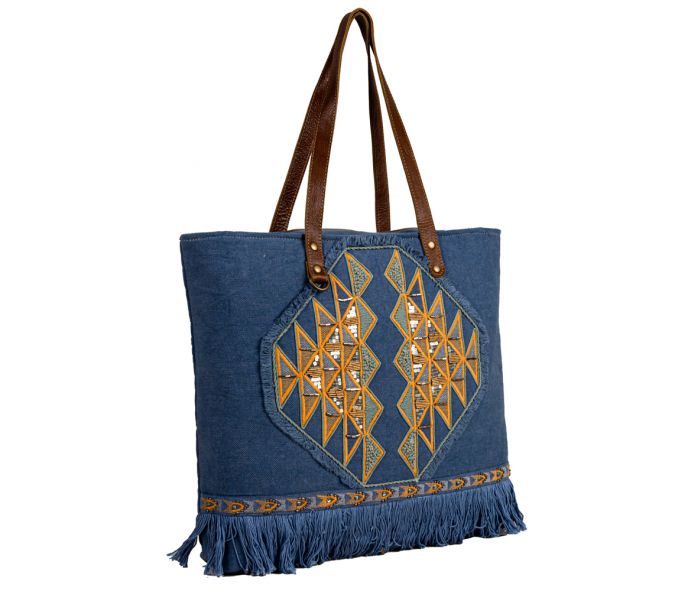 Myra Bag Ember Reflections Embroidered Tote Bag