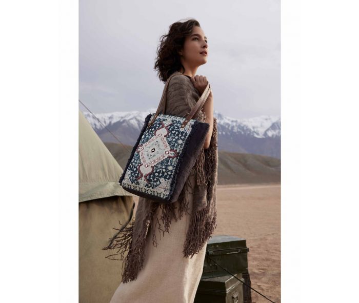 Myra Bag Homestyle Warmth Embroidered Tote Bag