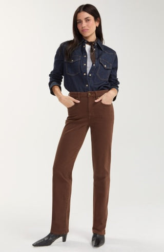 Kennedy Comfort Waist Straight 32" Inseam - Carob Brown