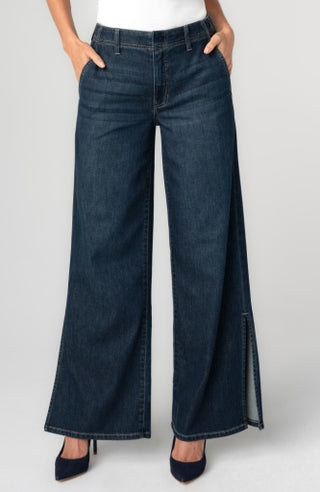 Weekender Wide Leg with Side Slit 32" Inseam - Duskfall