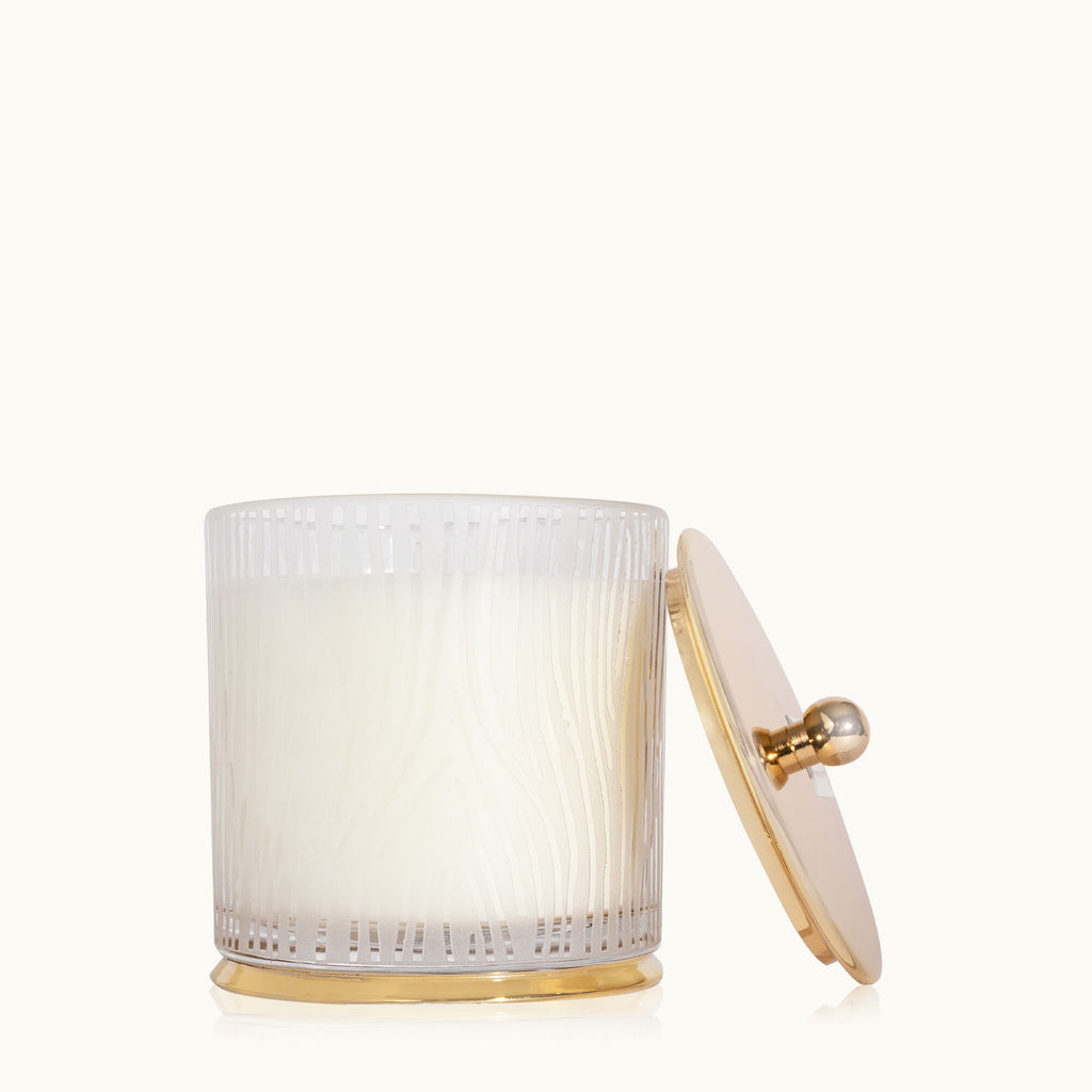 Thymes Frasier Fir Gilded Votive Candle, Gold