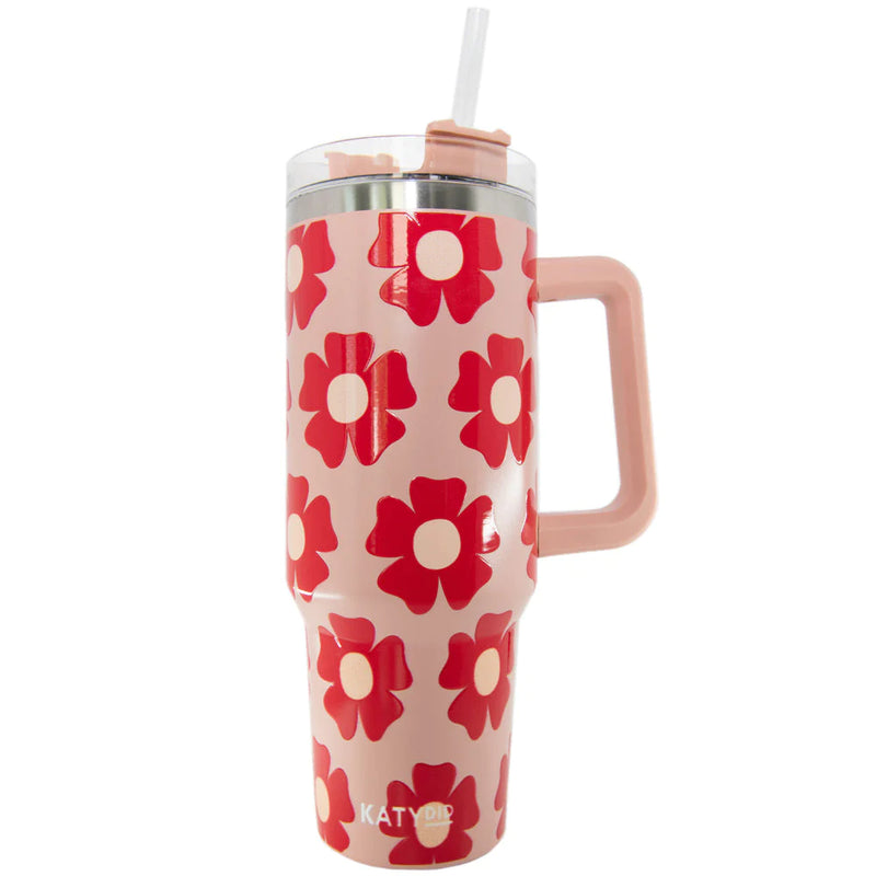 Katydid Flower Power Tumbler Cup with Handle – The Market Boutique