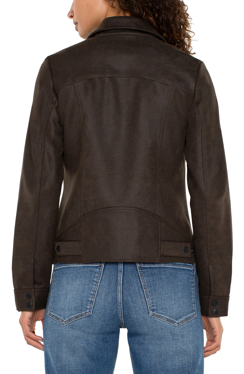 Liverpool Moto Jacket - Black Olive