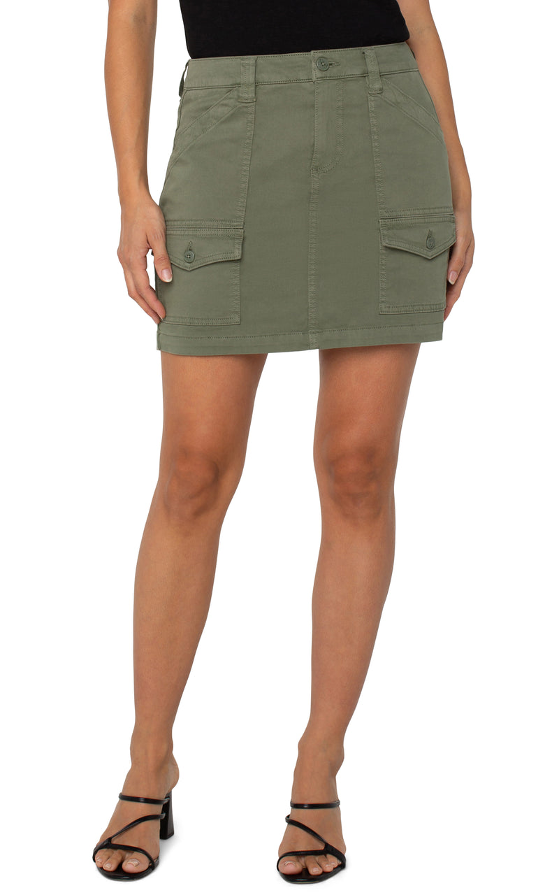 Liverpool Cargo Skort - Martini Olive