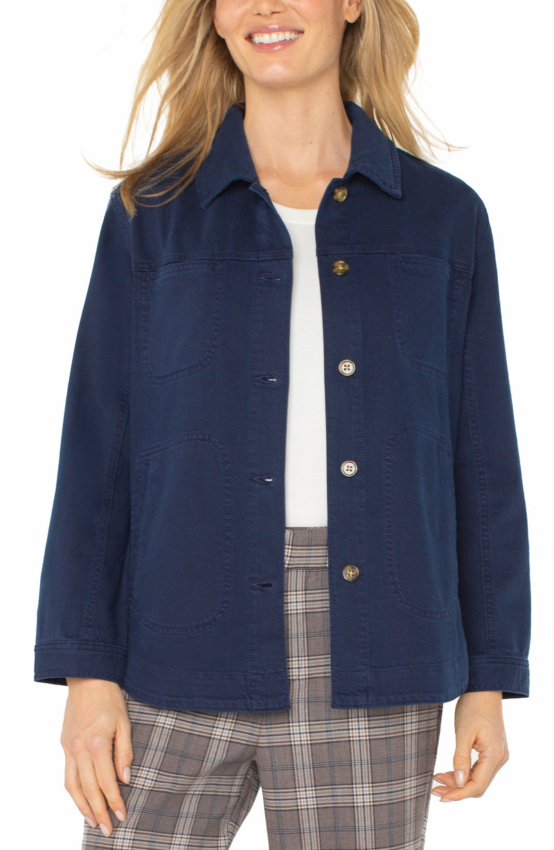 Liverpool Shirt Jacket - Navy Dusk