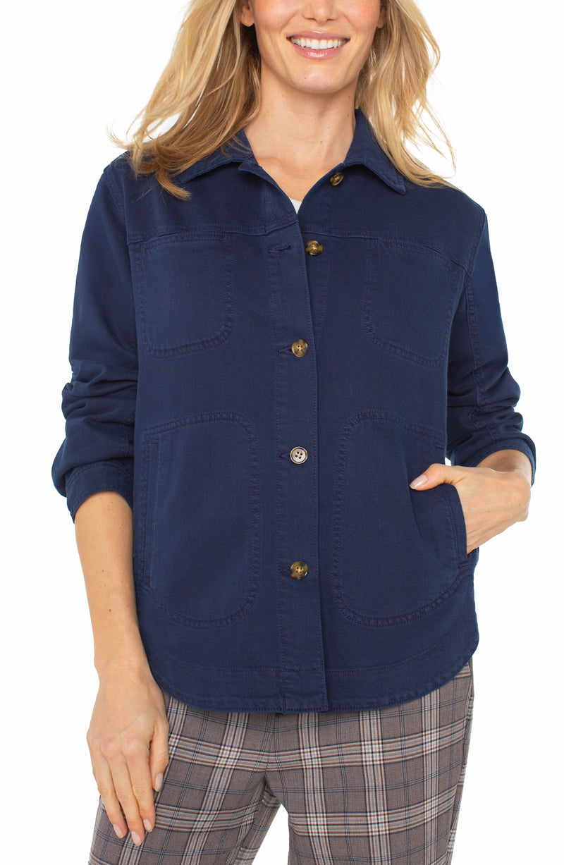 Liverpool Shirt Jacket - Navy Dusk