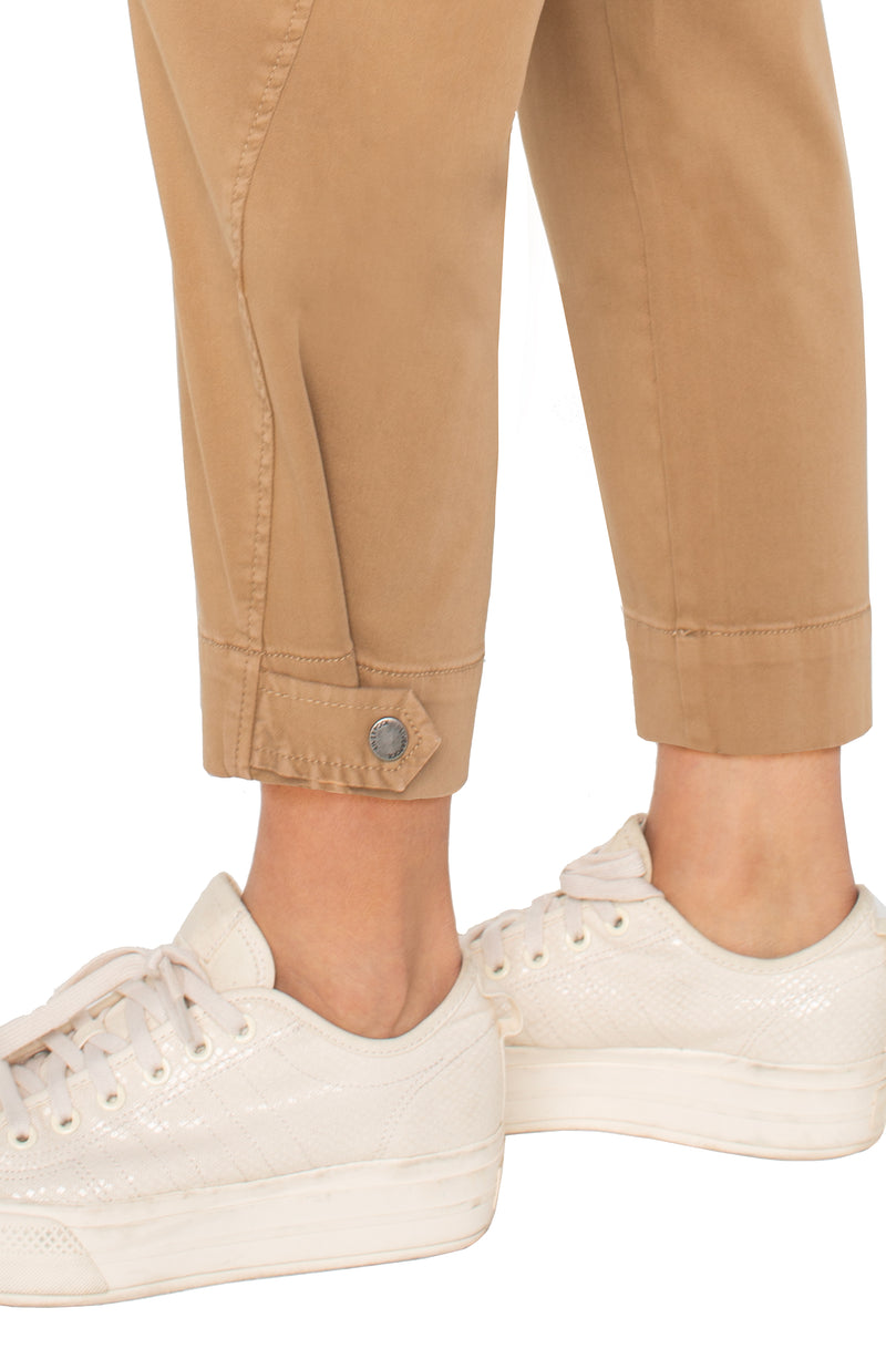 Liverpool Utility Crop w/Tab Hem - Desert Camel