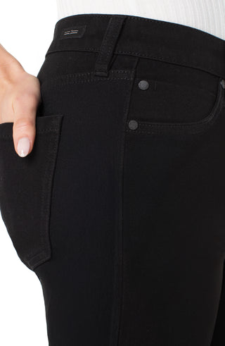 Liverpool Liv Non-Skinny Skinny 28" - Black Rinse