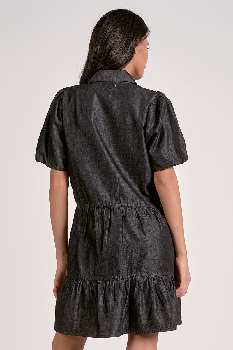 Dress Shirt with Short Sleeves - Dark Grey
