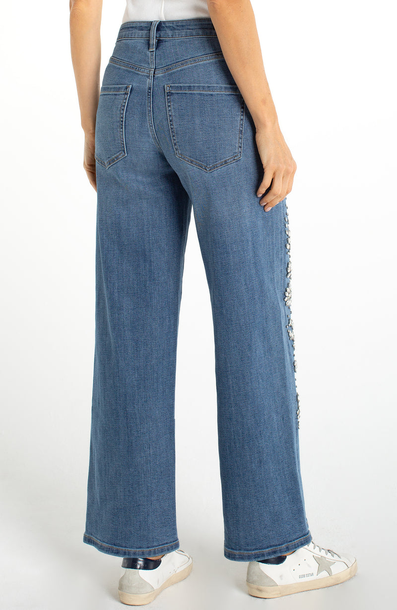 Liverpool Luxe Stride Wide Leg - Crystal Fireworks