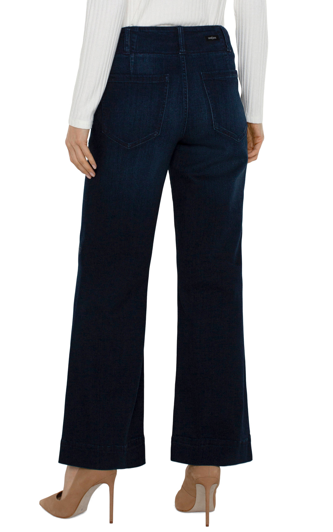 Liverpool Patch Pocket Wide Leg 31" - Summit Lake