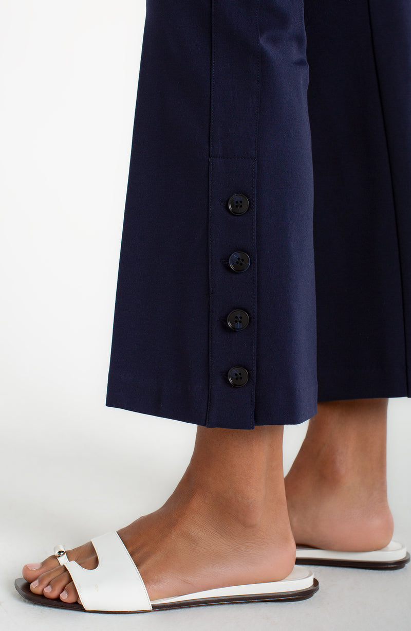 Liverpool Stella Pullon Kick Flare 27" - Cadet Blue