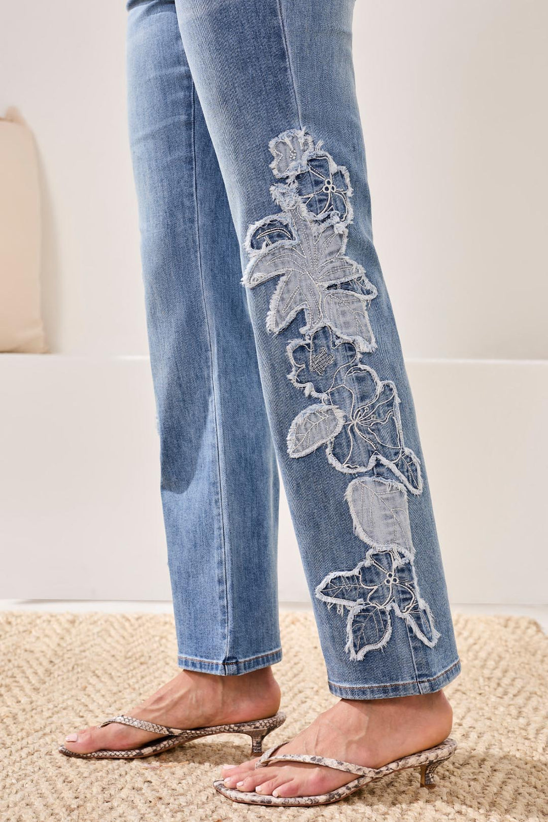 Tribal Sophia Curvy Flare w/ Denim Applique