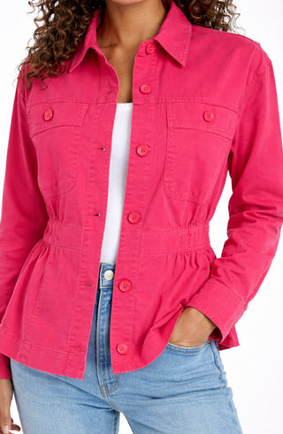 Liverpool Relaxed Shacket - Diva Pink
