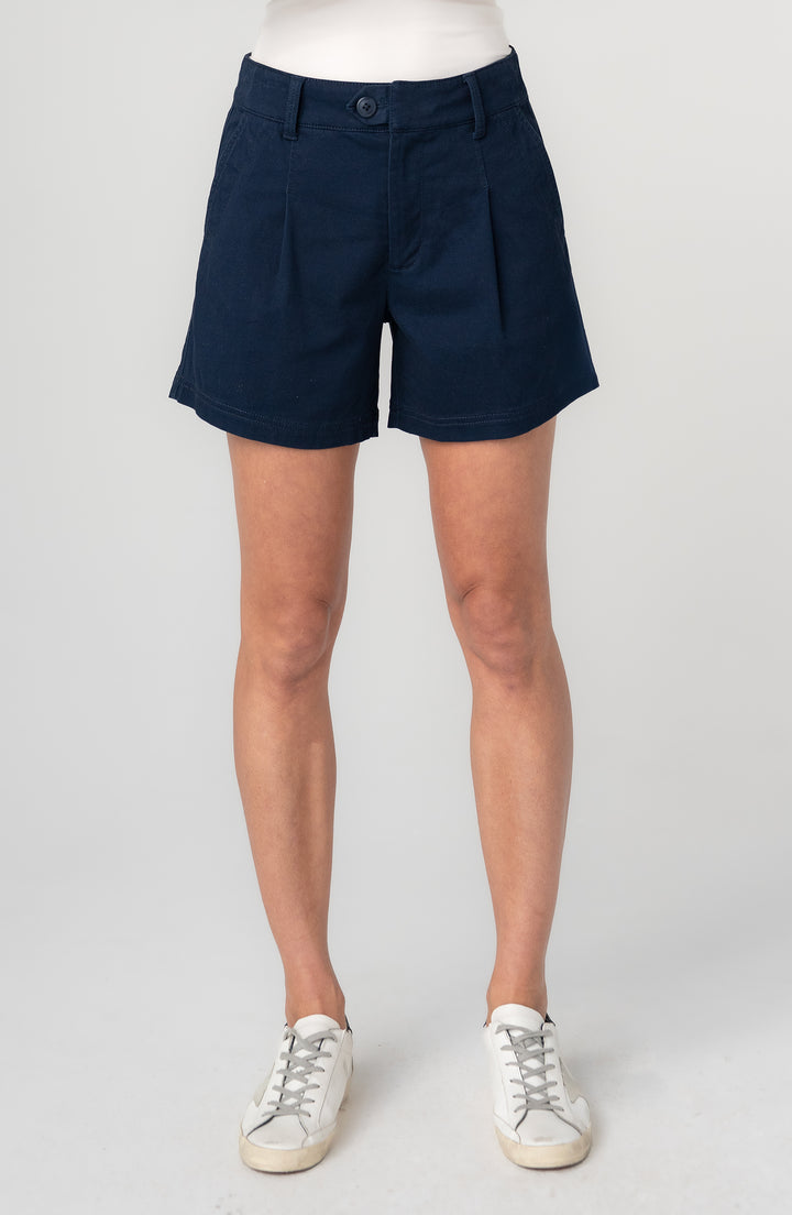Liverpool Pleated Trouser Short 5" - Midnight Blue