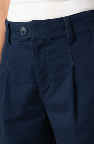 Liverpool Pleated Trouser Short 5" - Midnight Blue