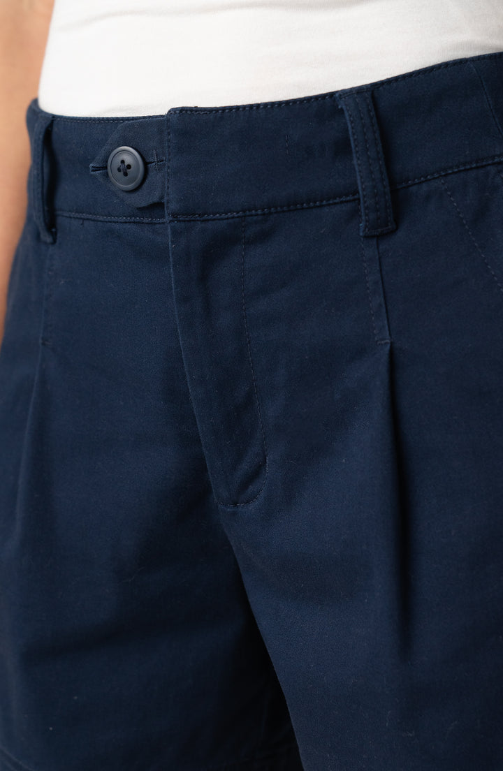 Liverpool Pleated Trouser Short 5" - Midnight Blue