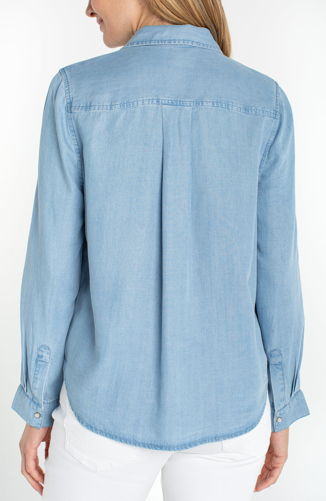 Liverpool Button Down Shirt With Pockets - Malibu Light