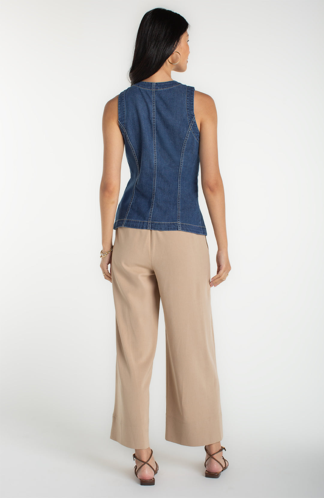 Liverpool Crew Neck Split Front Vest - Wilder