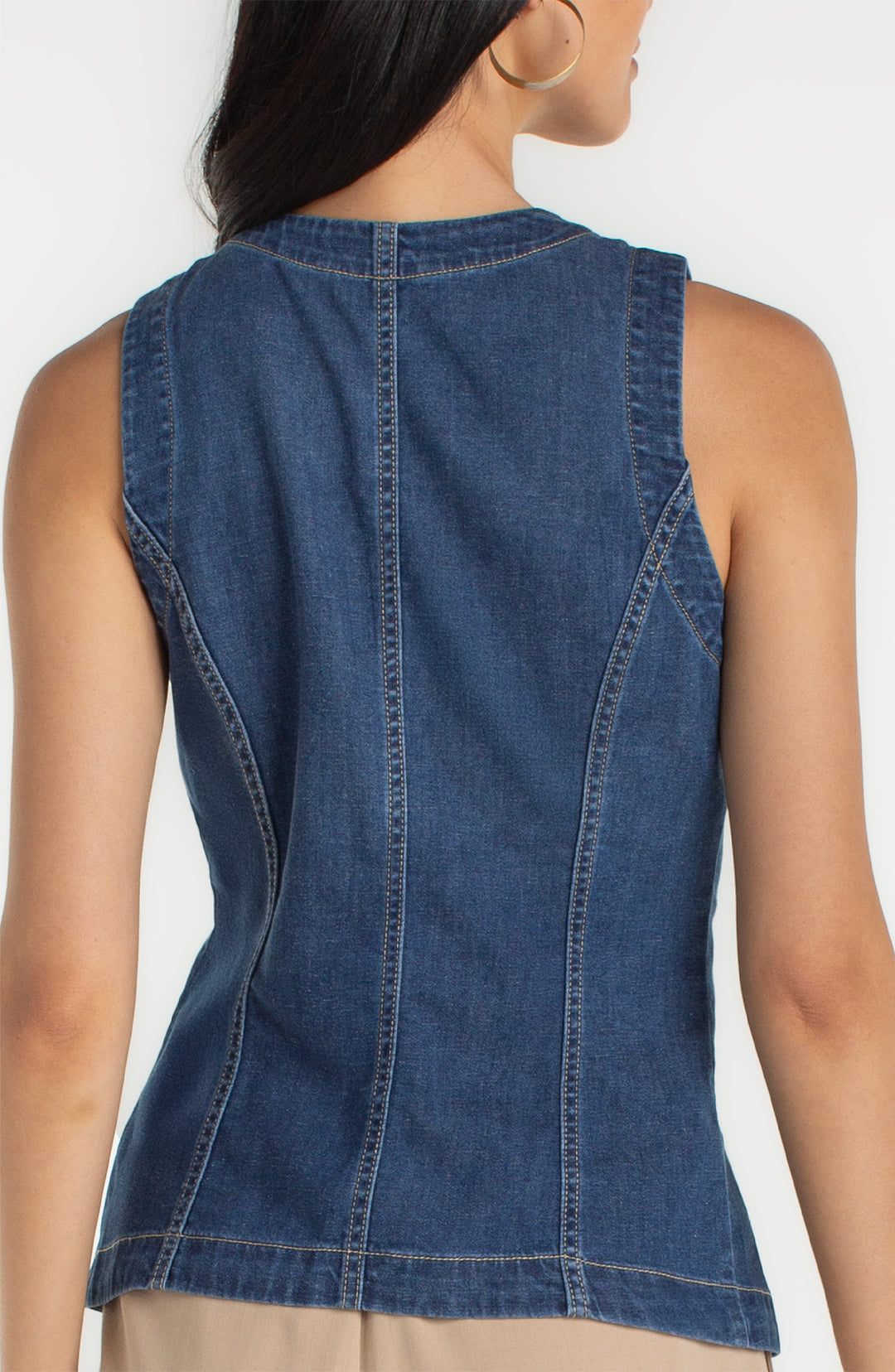 Liverpool Crew Neck Split Front Vest - Wilder