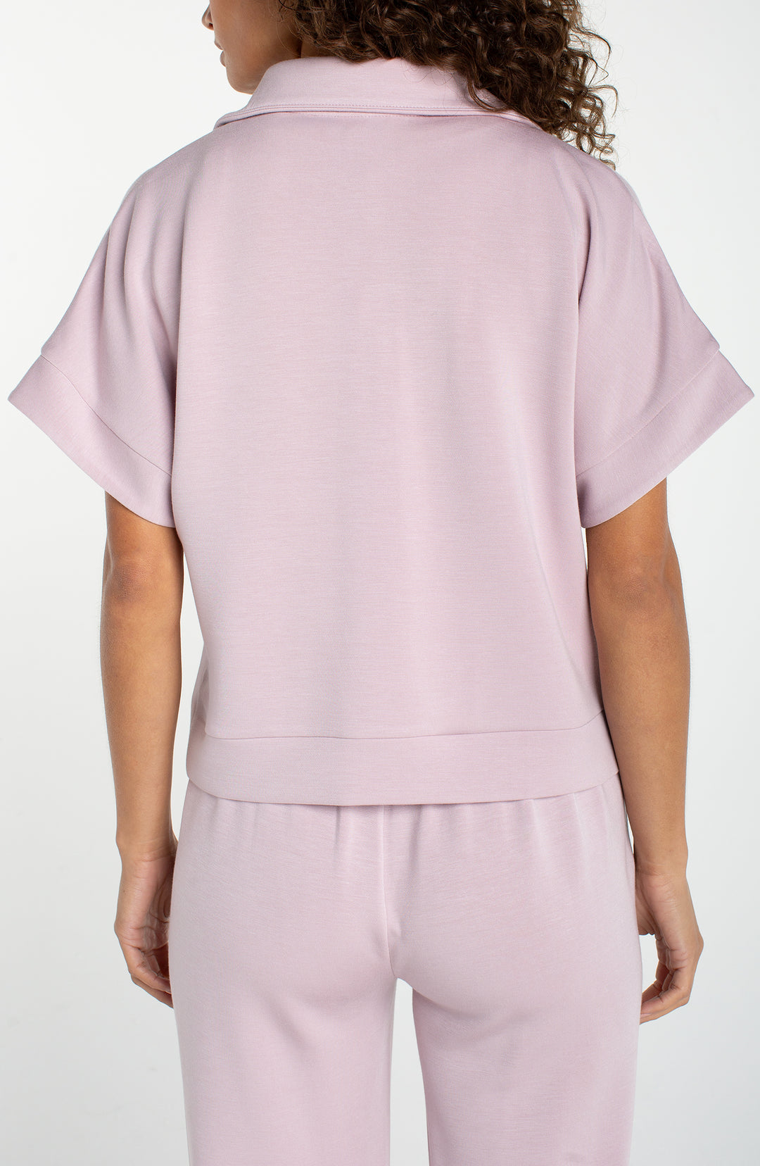Liverpool Half Zip Popover Top Cloud 9 - Lilac